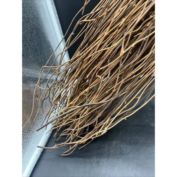 Hearth Broom Natural Straw Craft Whisk Broom Handle 33" Handmade Cobweb Broom - Picture 6 of 9